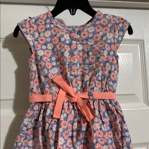 Carter’s Girls 2T Flower Dress with Ribbon Belt